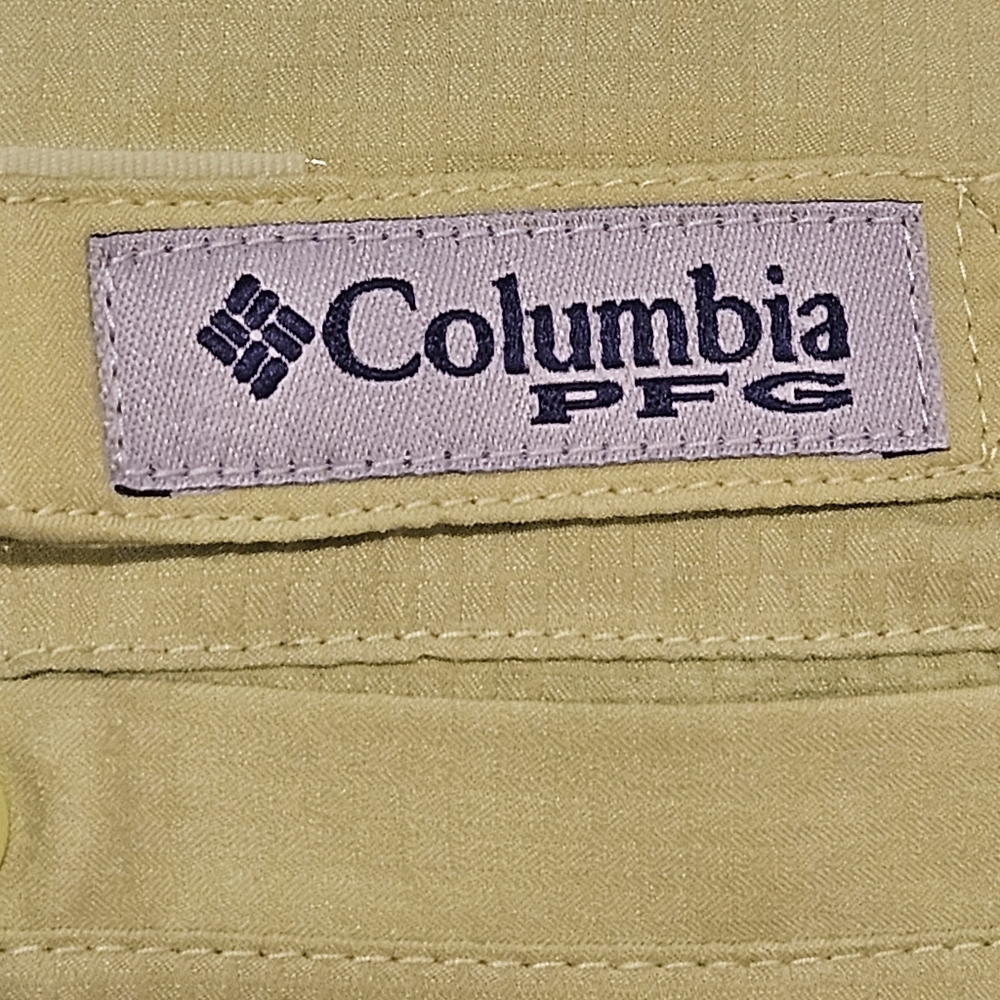 NWT FCA Men's PFG Tamiami™ II Short Sleeve Shirt, Chartreuse Green - Size Large - Picture 5 of 10